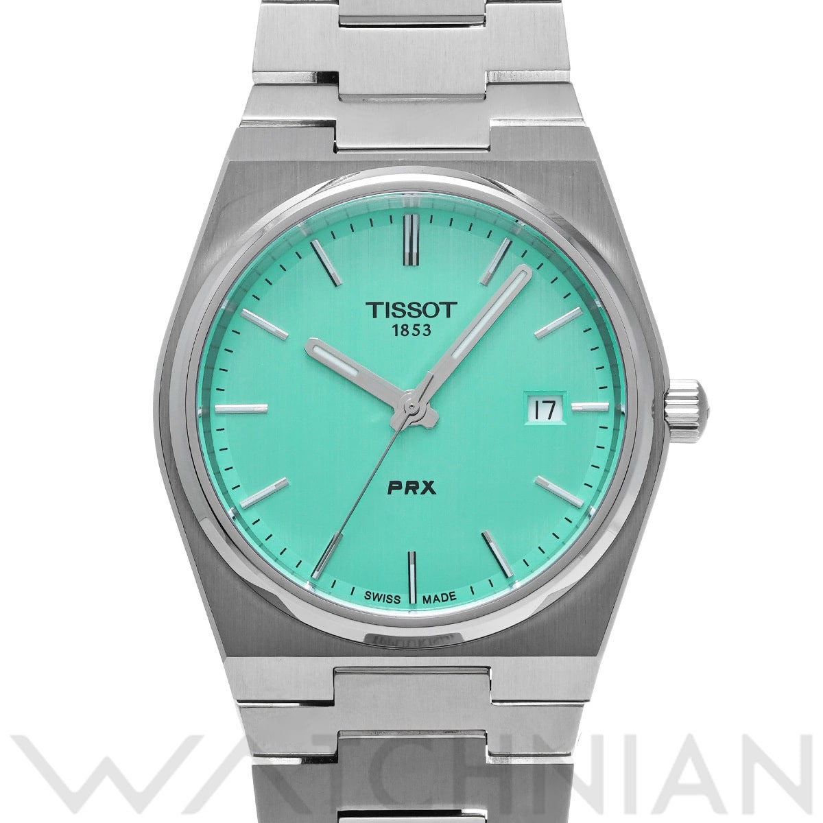 ティソ PRX T137.410.11.091.01 ライトグリーン メンズ 時計 【中古】【wristwatch】