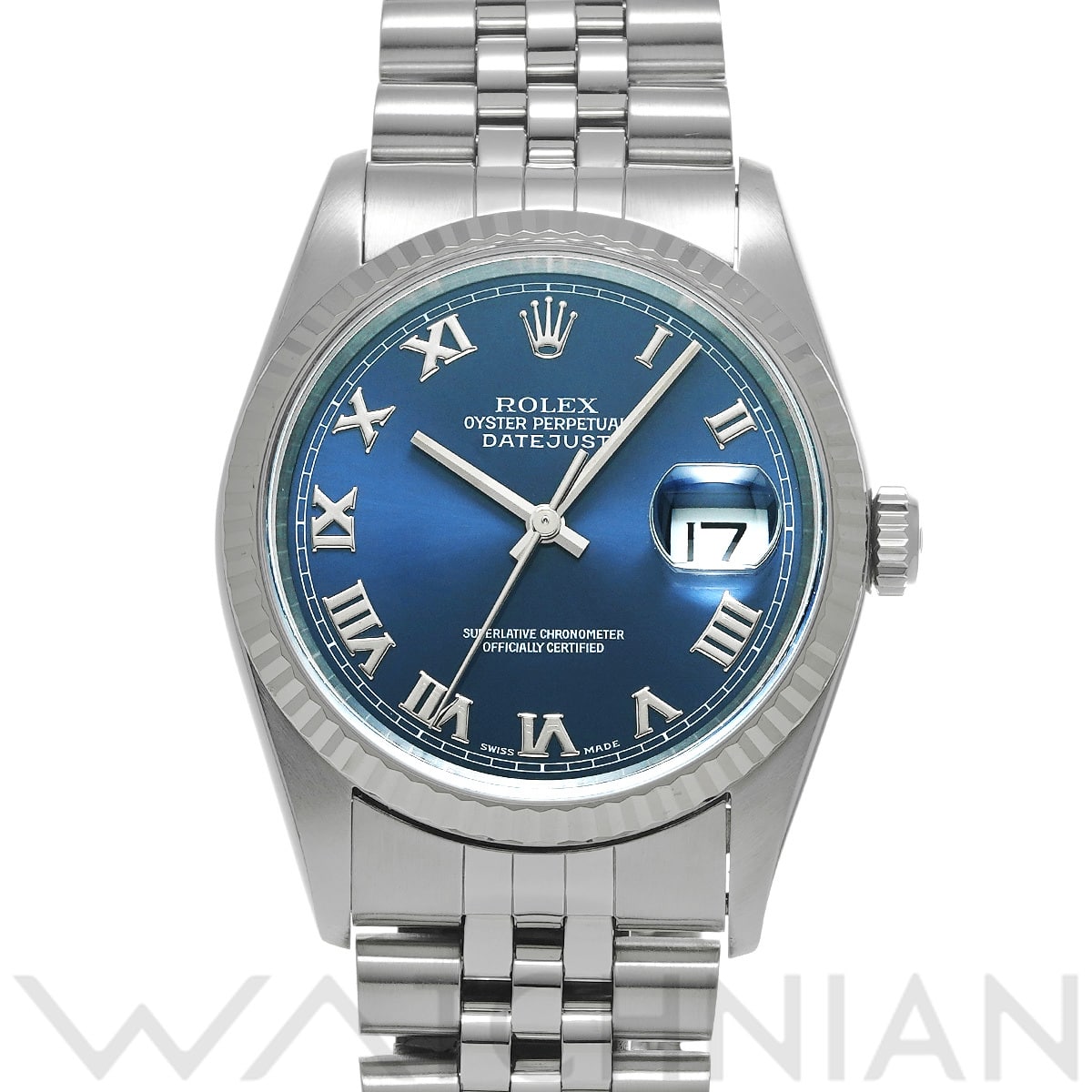 ロレックス デイトジャスト 16234 ブルー メンズ 時計 【中古】【wristwatch】