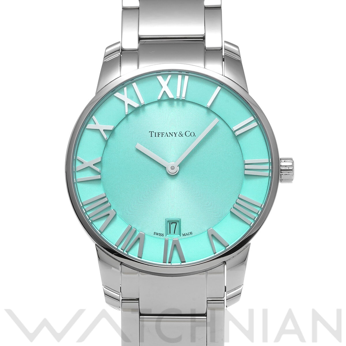 ティファニー アトラス 2ハンド 63452769 ティファニーブルー メンズ 時計 【中古】【wristwatch】