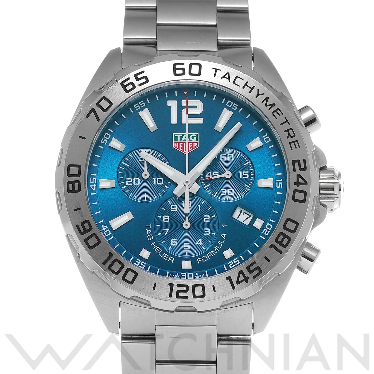 タグ ホイヤー フォーミュラ1 クォーツ クロノグラフ CAZ101K.BA0842 ブルー メンズ 時計 【中古】【wristwatch】