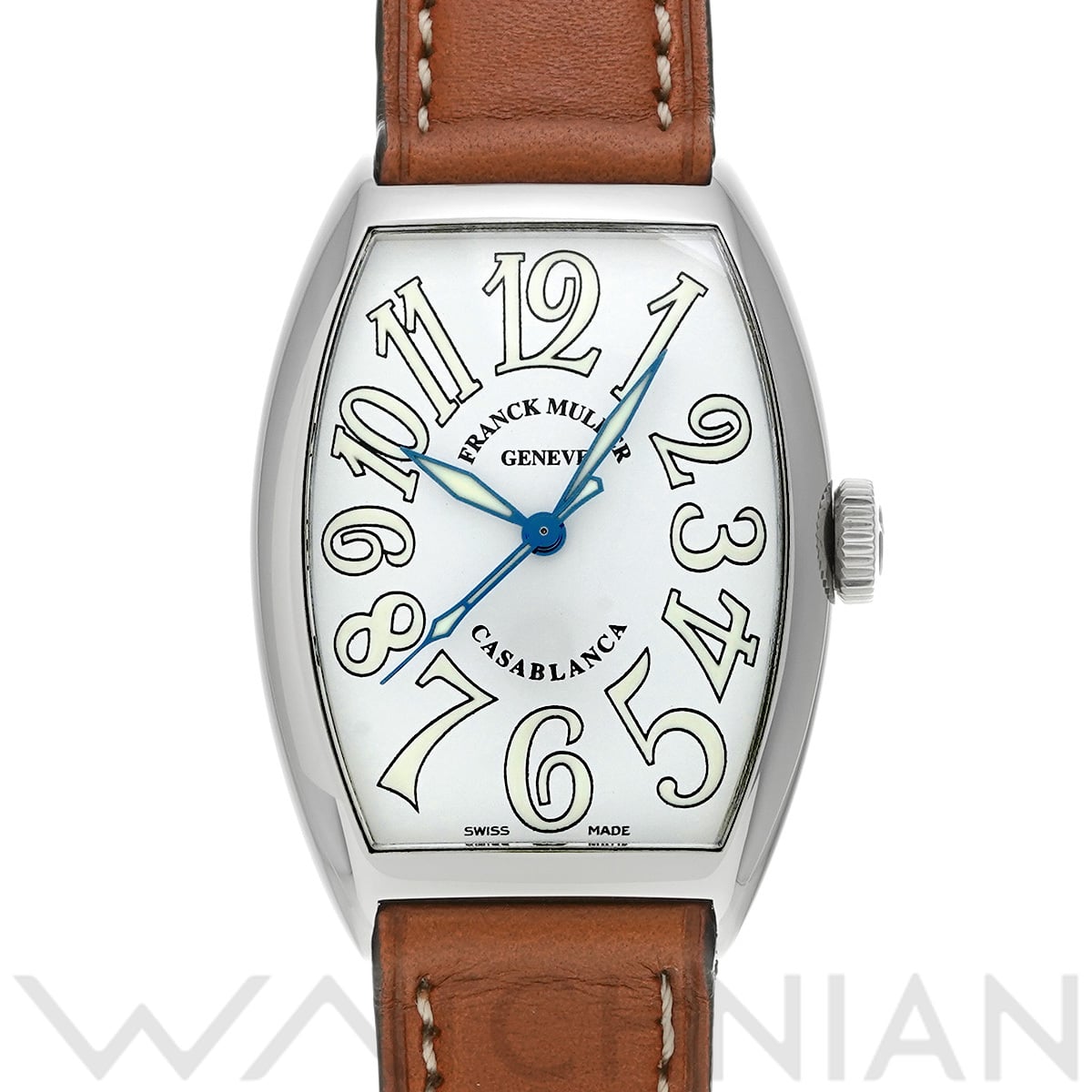 フランクミュラー トノウカーベックス カサブランカ デイト 5850CASA AC ホワイト メンズ 時計 【中古】【wristwatch】