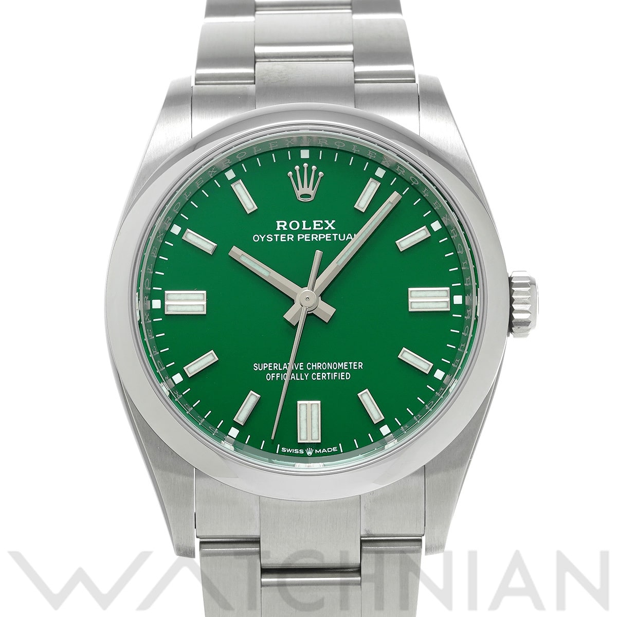 ロレックス オイスターパーペチュアル 36 126000 グリーン メンズ 時計 【中古】【wristwatch】