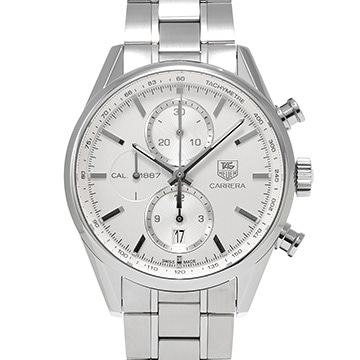 タグ ホイヤー カレラ キャリバー1887 クロノグラフ CAR2111.BA0720 シルバー メンズ 時計 【中古】【wristwatch】