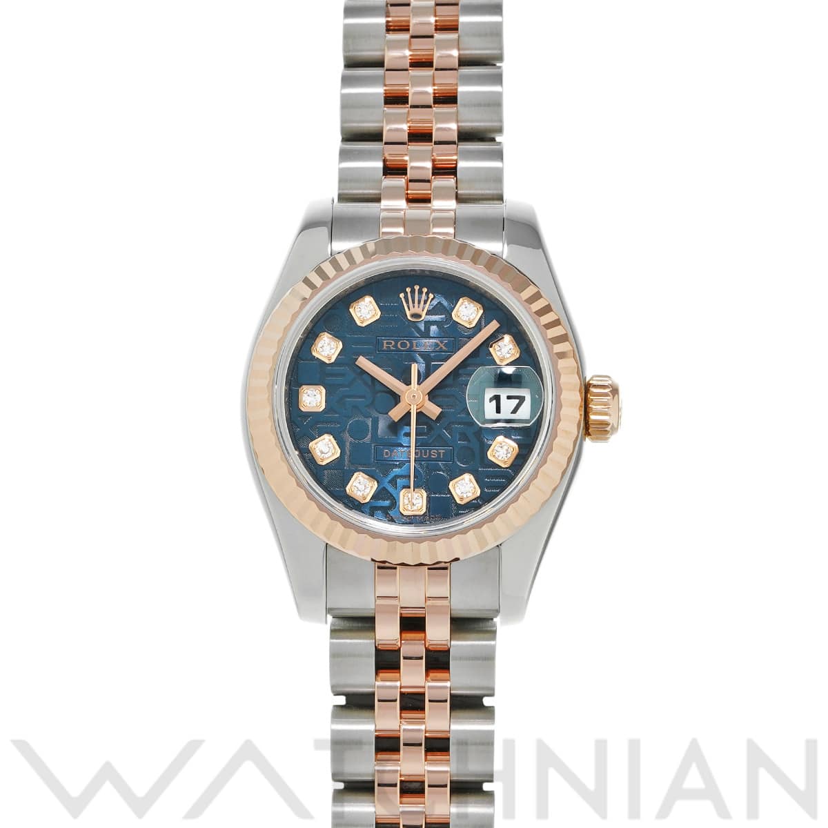 ロレックス デイトジャスト 179171G ブルーコンピュータ/ダイヤモンド レディース 時計 【中古】【wristwatch】