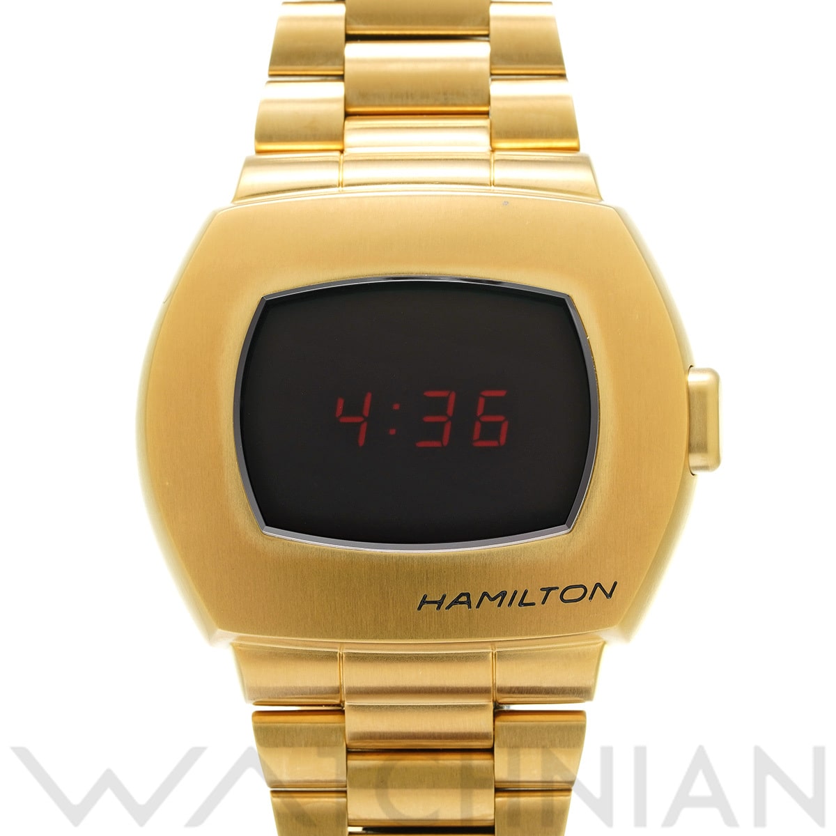 ハミルトン アメリカンクラシック PSR デジタルクォーツ H52424130 ブラック メンズ 時計 【中古】【wristwatch】
