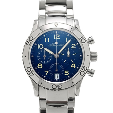 ブレゲ トランスアトランティック タイプXX 3820BB/P2/BW9 ブルー メンズ 時計 【中古】【wristwatch】