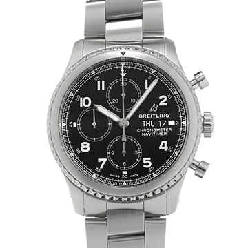 ブライトリング ナビタイマー 8 クロノグラフ A13314101B1A1 ブラック メンズ 時計 【中古】【wristwatch】