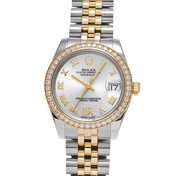 ロレックス デイトジャスト 31 178383 シルバー/ダイヤモンド ユニセックス 時計 【中古】【wristwatch】