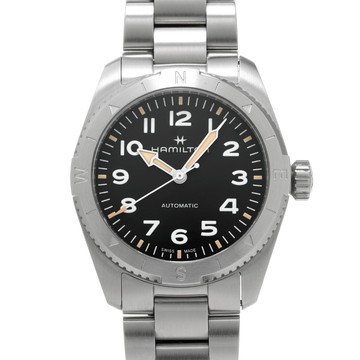 ハミルトン カーキ フィールド エクスペディション オート H70225130 ブラック メンズ 時計 【中古】【wristwatch】