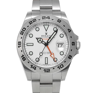 ロレックス エクスプローラーII 216570 ホワイト メンズ 時計 【中古】【wristwatch】