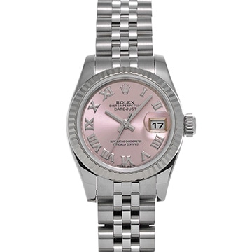 ロレックス デイトジャスト 179174 ピンク レディース 時計 【中古】【wristwatch】