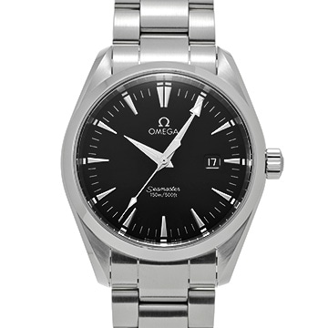 オメガ シーマスター アクアテラ クォーツ 2517.50 ブラック メンズ 時計 【中古】【wristwatch】