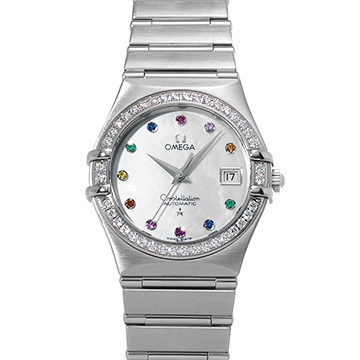 オメガ コンステレーション アイリス 1499.79 ホワイトシェル/カラーストーン レディース 時計 【中古】【wristwatch】