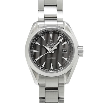 オメガ シーマスター アクアテラ クォーツ 231.10.30.60.06.001 グレー レディース 時計 【中古】【wristwatch】