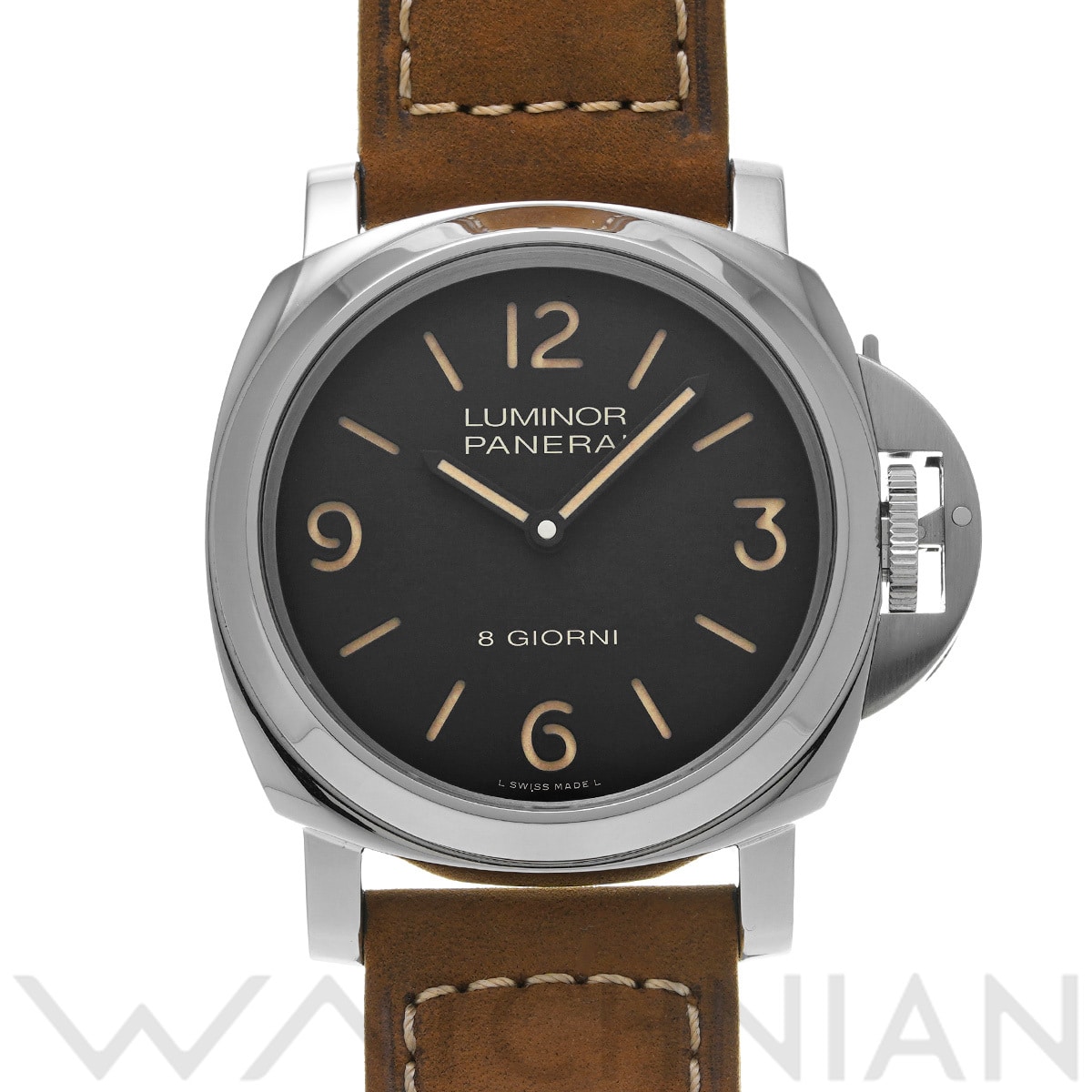 パネライ ルミノール ベース 8デイズ PAM00914 ブラック メンズ 時計 【中古】【wristwatch】