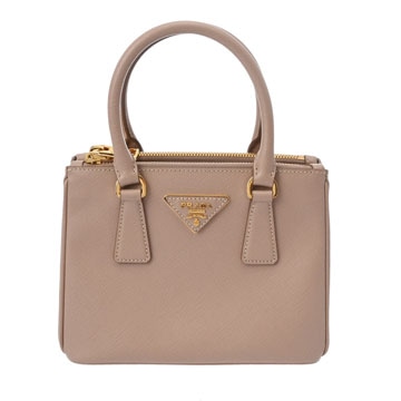 プラダ ガレリア ミニバッグ 2WAY ベージュ 1BA906 サフィアーノレザー レディース バッグ 【中古】【bag】