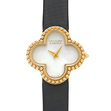 ヴァン クリーフ&アーペル アルハンブラ スモールモデル VCARD22000 ホワイトシェル レディース 時計 【中古】【wristwatch】