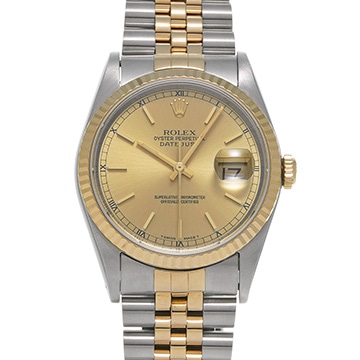 ロレックス デイトジャスト 16233 シャンパン メンズ 時計 【中古】【wristwatch】
