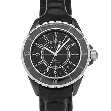 シャネル J12 オートマティック H0683 ブラック メンズ 時計 【中古】【wristwatch】