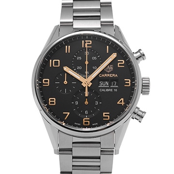タグ ホイヤー カレラ キャリバー16 クロノグラフ デイデイト CV2A1AB.BA0738 ブラック メンズ 時計 【中古】【wristwatch】
