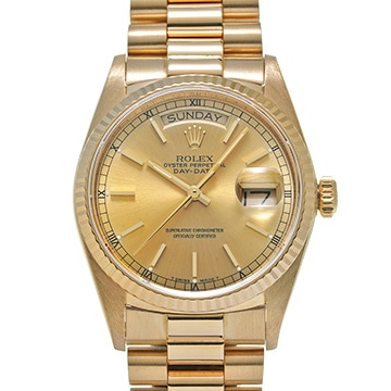 ロレックス デイデイト 18038 シャンパン メンズ 時計 【中古】【wristwatch】