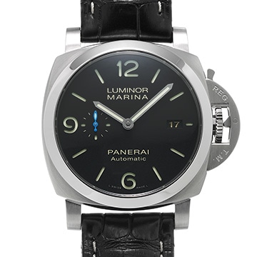 パネライ ルミノールマリーナ 1950 3デイズ アッチャイオ PAM01312 ブラック メンズ 時計 【中古】【wristwatch】