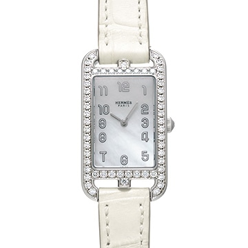 エルメス ナンタケット NA2.230 ホワイトシェル レディース 時計 【中古】【wristwatch】