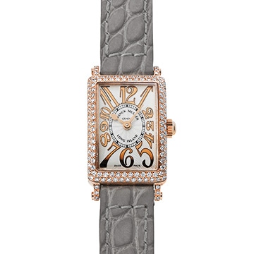 フランクミュラー ロングアイランド プティ レリーフ 802QZ REL D シルバー レディース 時計 【中古】【wristwatch】