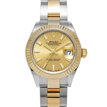 ロレックス レディ デイトジャスト 28 279173 シャンパン レディース 時計 【中古】【wristwatch】