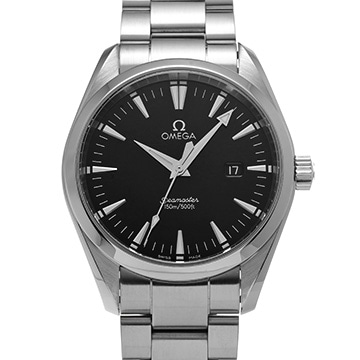 オメガ シーマスター アクアテラ クォーツ 2517.50 ブラック メンズ 時計 【中古】【wristwatch】