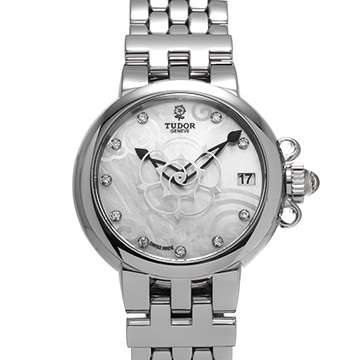 チューダー / チュードル クレア ド ローズ 35700 ホワイトシェル/ダイヤモンド レディース 時計 【中古】【wristwatch】