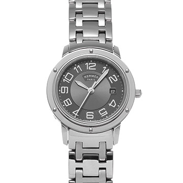 エルメス クリッパー CP1.310.230 グレー レディース 時計 【中古】【wristwatch】