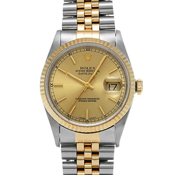 ロレックス デイトジャスト 16233 シャンパン メンズ 時計 【中古】【wristwatch】