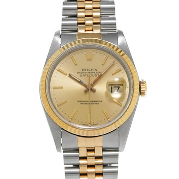 ロレックス デイトジャスト 16233 シャンパン メンズ 時計 【中古】【wristwatch】
