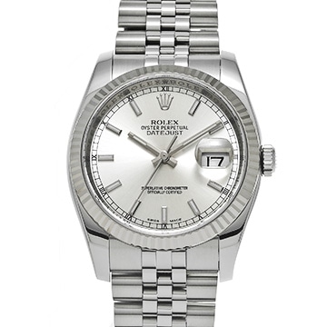 ロレックス デイトジャスト 116234 シルバー メンズ 時計 【中古】【wristwatch】