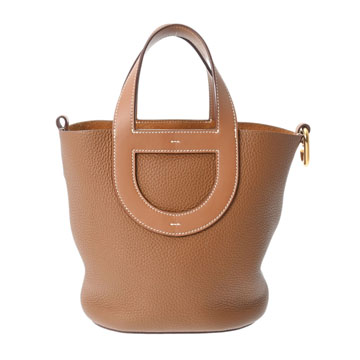 エルメス インザループ 18 ゴールド トリヨンクレマンス/ヴォースイフト レディース バッグ 【中古】【bag】
