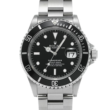 ロレックス サブマリーナ デイト 16610 ブラック メンズ 時計 【中古】【wristwatch】