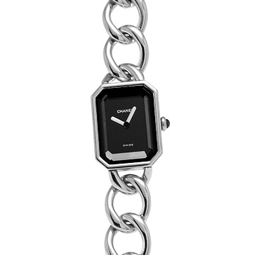シャネル プルミエール M H0452 ブラック レディース 時計 【中古】【wristwatch】
