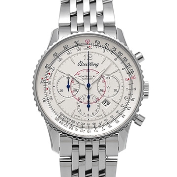 ブライトリング モンブリラン 38 A4137012/Q609 シルバー メンズ 時計 【中古】【wristwatch】