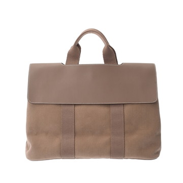 エルメス ヴァルパライソ MM エトゥープ トワルシェブロン/レザー レディース バッグ 【中古】【bag】