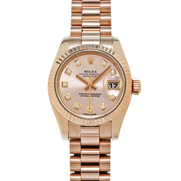 ロレックス デイトジャスト 179175F ピンク/ダイヤモンド レディース 時計 【中古】【wristwatch】