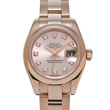 ロレックス レディ デイトジャスト 26 179165G ピンク/ダイヤモンド レディース 時計 【中古】【wristwatch】