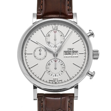 IWC ポートフィノ クロノグラフ IW391007 シルバー メンズ 時計 【中古】【wristwatch】