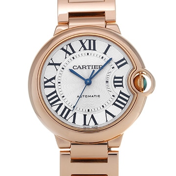 カルティエ バロンブルー 36mm W69004Z2 シルバー ユニセックス 時計 【中古】【wristwatch】