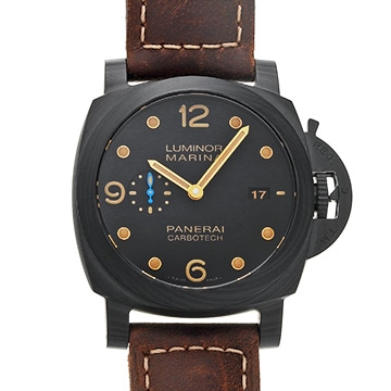 パネライ ルミノールマリーナ 1950 カーボテック 3デイズ オートマティック PAM00661 ブラック メンズ 時計 【中古】【wristwatch】