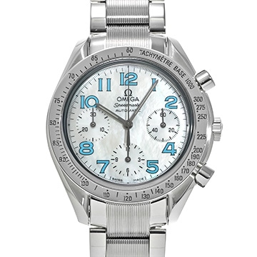 オメガ スピードマスター リデュースド 3534.71 ホワイトシェル メンズ 時計 【中古】【wristwatch】