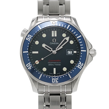 オメガ シーマスター 300 クォーツ 2221.80 ブルー メンズ 時計 【中古】【wristwatch】