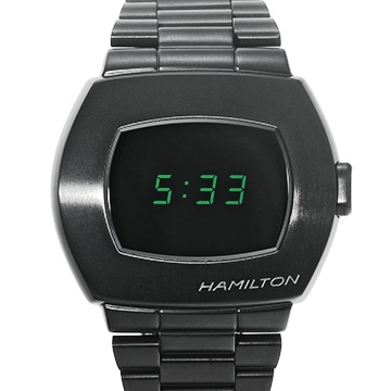 ハミルトン アメリカンクラシック PSR MTX デジタルクォーツ H52434130 ブラック メンズ 時計 【中古】【wristwatch】