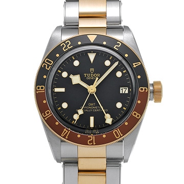 チューダー / チュードル ヘリテージ ブラックベイ GMT S&G 79833MN ブラック メンズ 時計 【中古】【wristwatch】