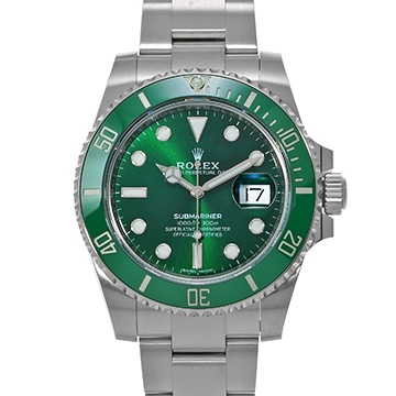 ロレックス サブマリーナ デイト 116610LV グリーン メンズ 時計 【中古】【wristwatch】